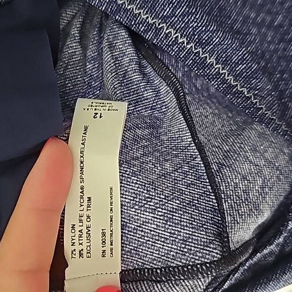 Karla Colletto One Piece Bathing Suit Size 12 - Picture 7 of 8